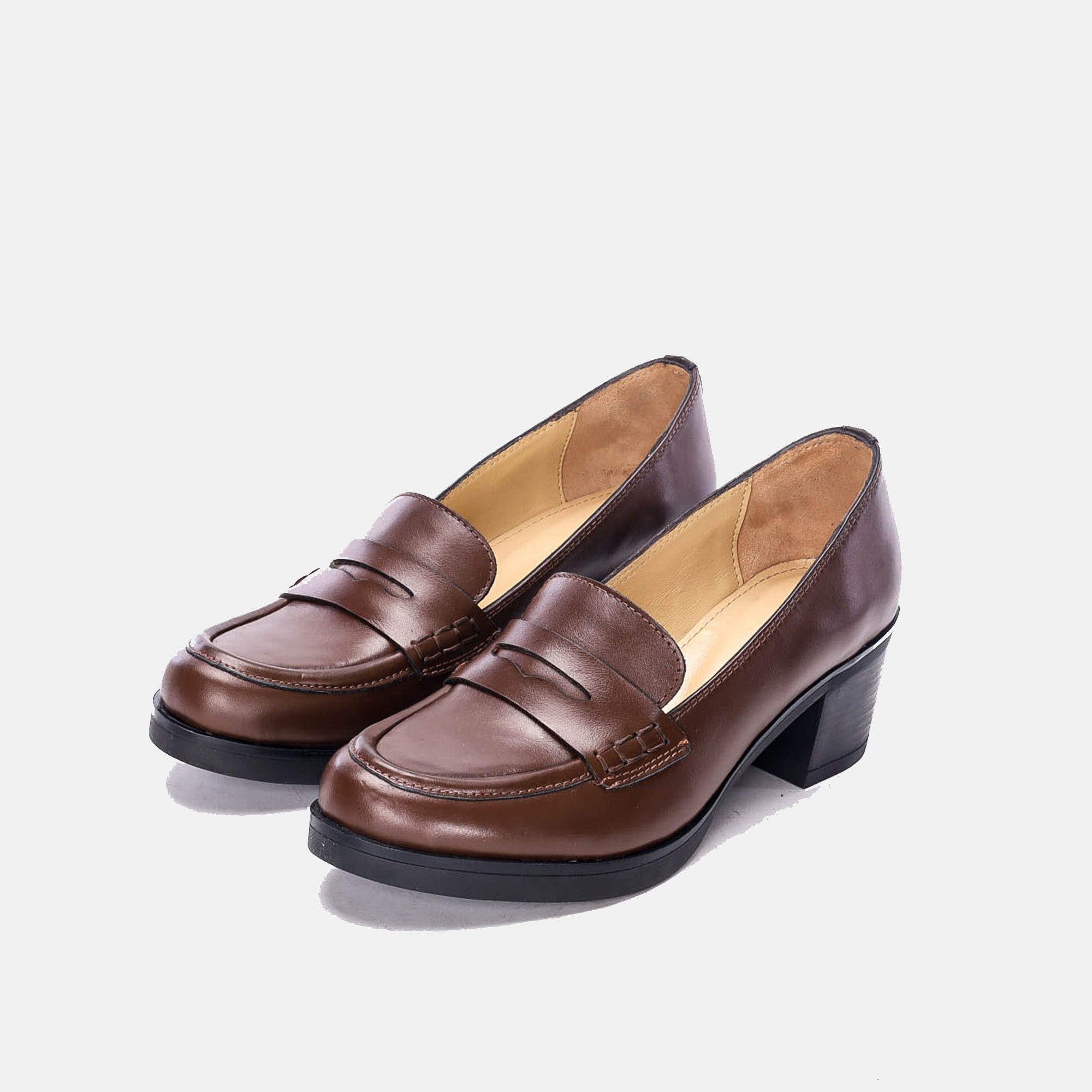 ''040 chaussure en cuir Marron