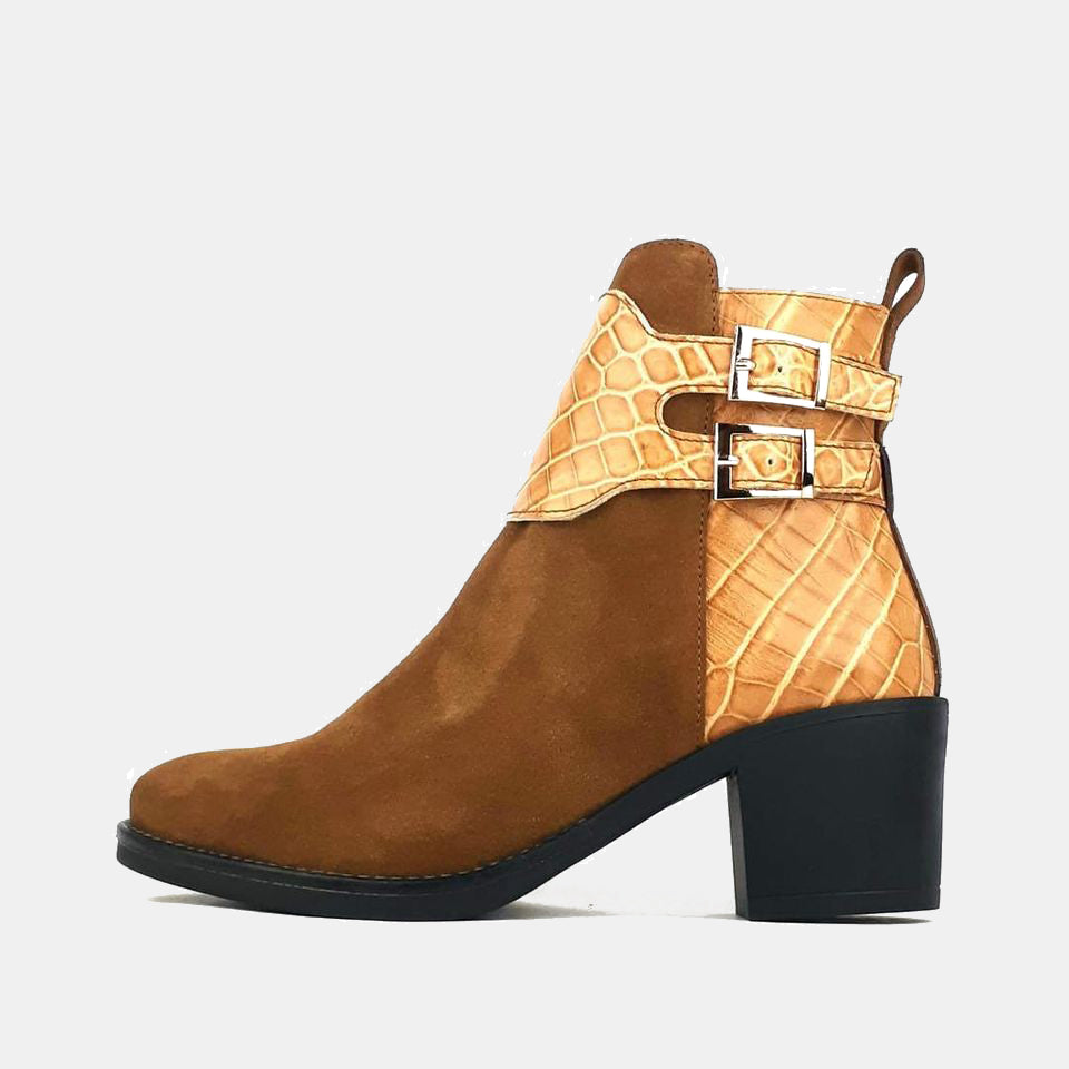 Volzak 1106 Bottine en daim Cajou