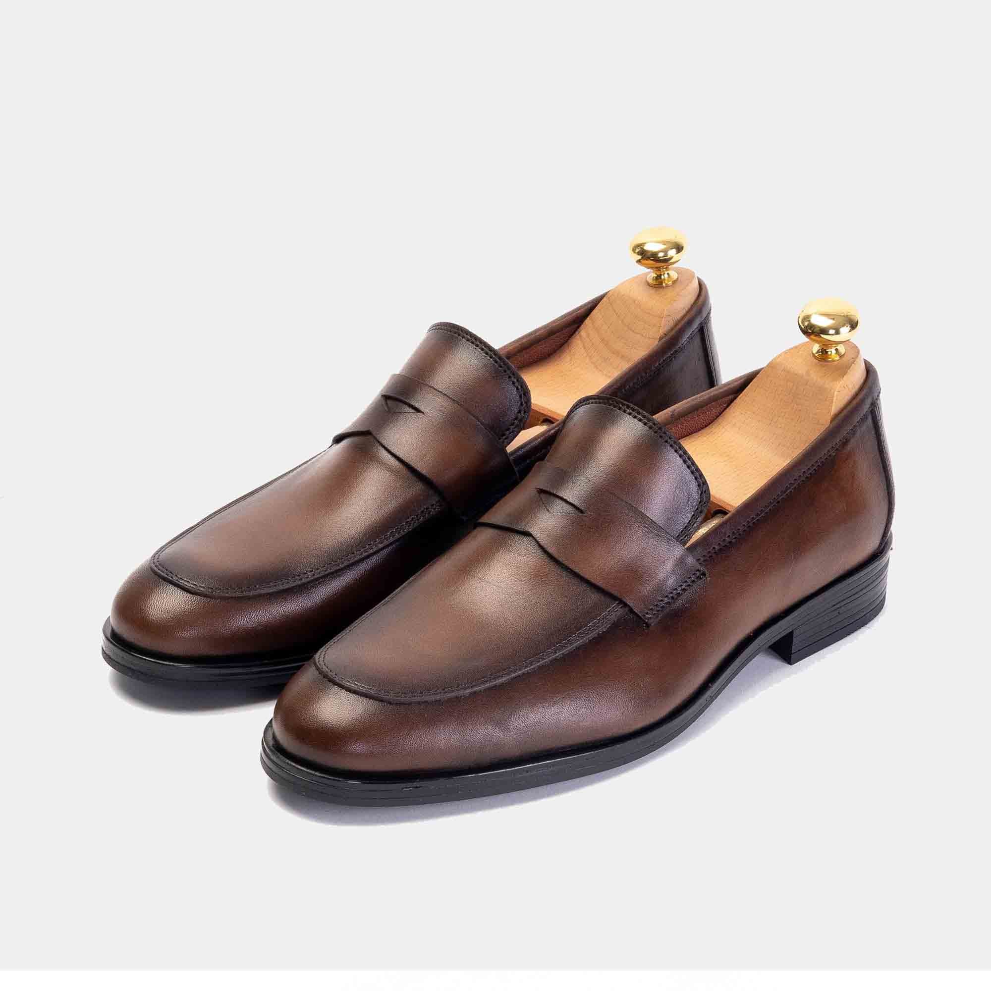 ''1120 S Chaussure en cuir Marron Vintage