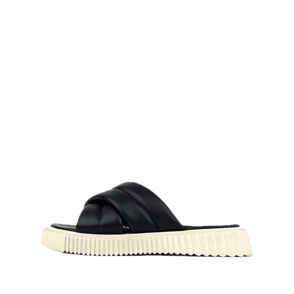 Volzak 129 Sandale en cuir Noir