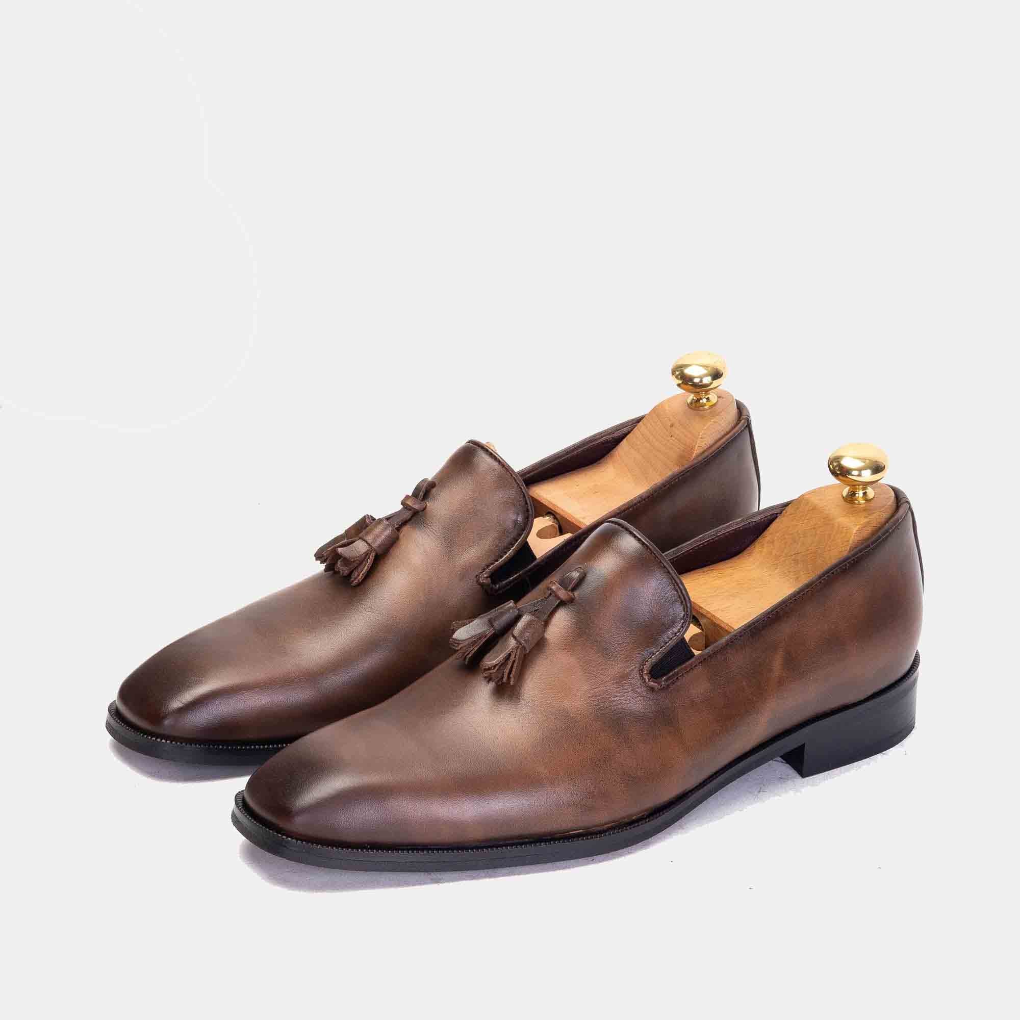 ''1302 Chaussure en cuir Marron vintage