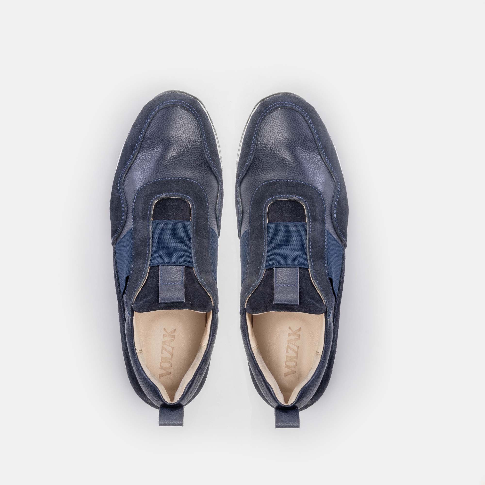 Volzak 150 Basket en daim Bleu