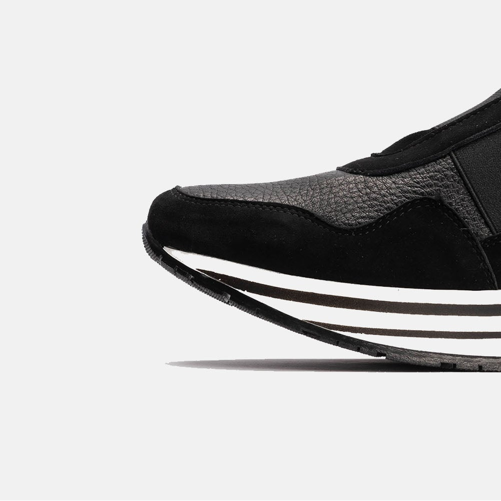 Volzak 150 Basket en daim Noir