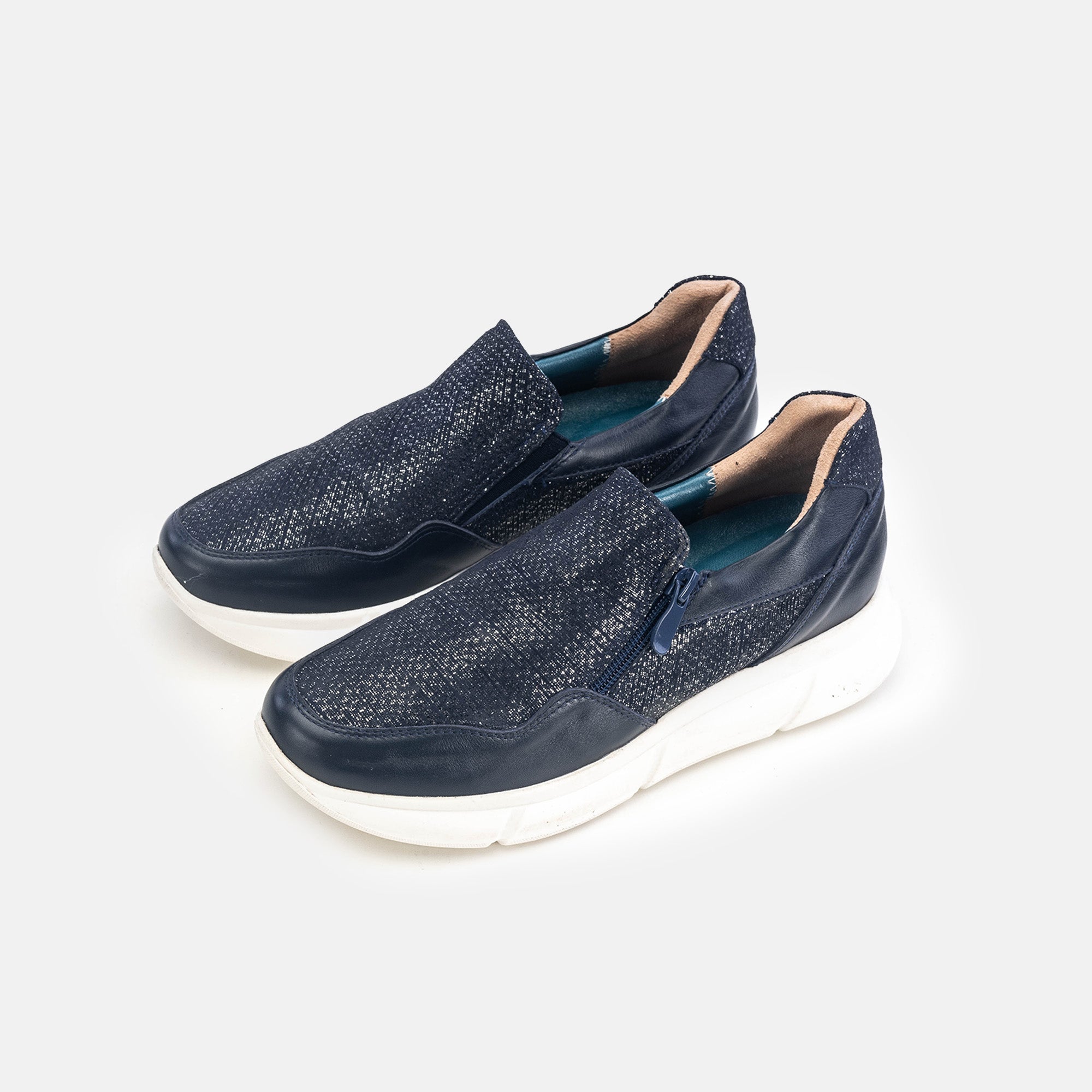 Volzak 178 Basket en cuir Bleu