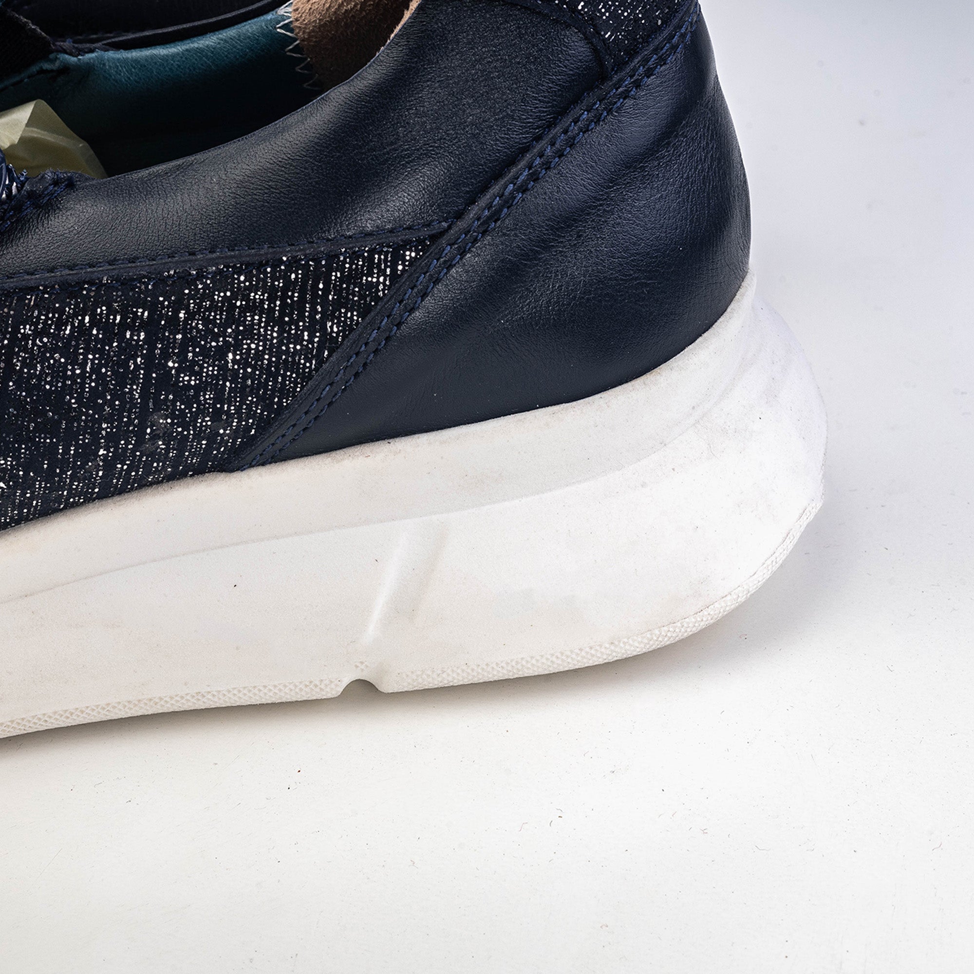 Volzak 178 Basket en cuir Bleu