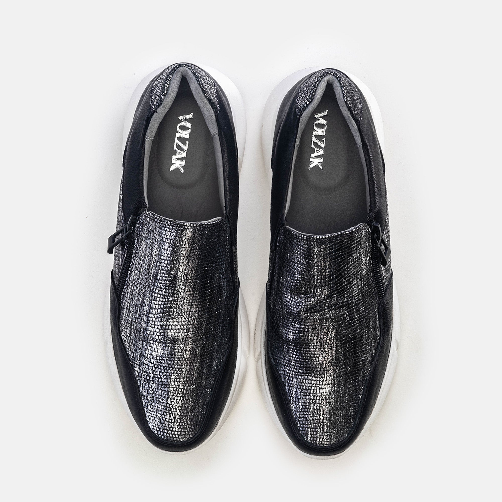 Volzak 178 Basket en cuir Noir