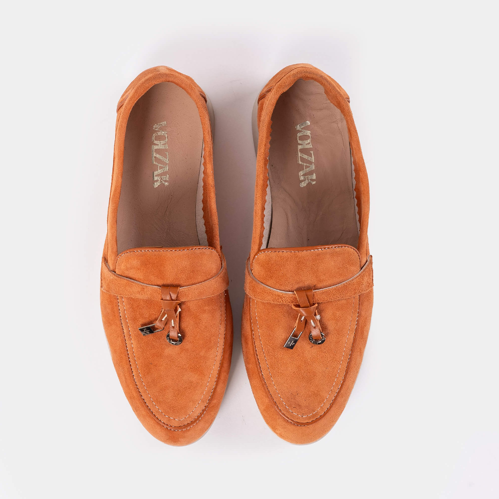 '1140  Chaussure en daim Orange