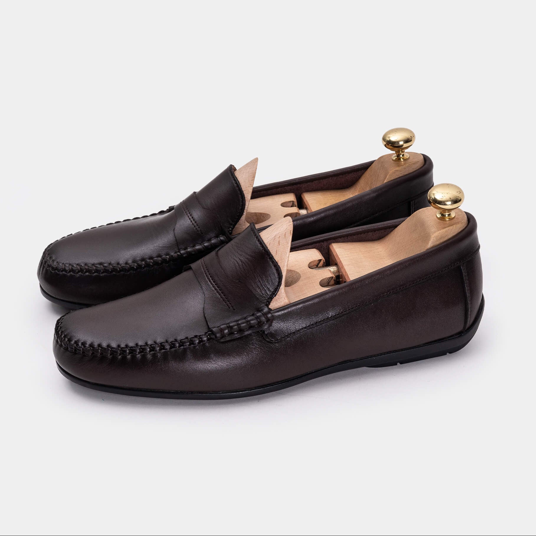 Volzak 5139 Mocassin en cuir Marron