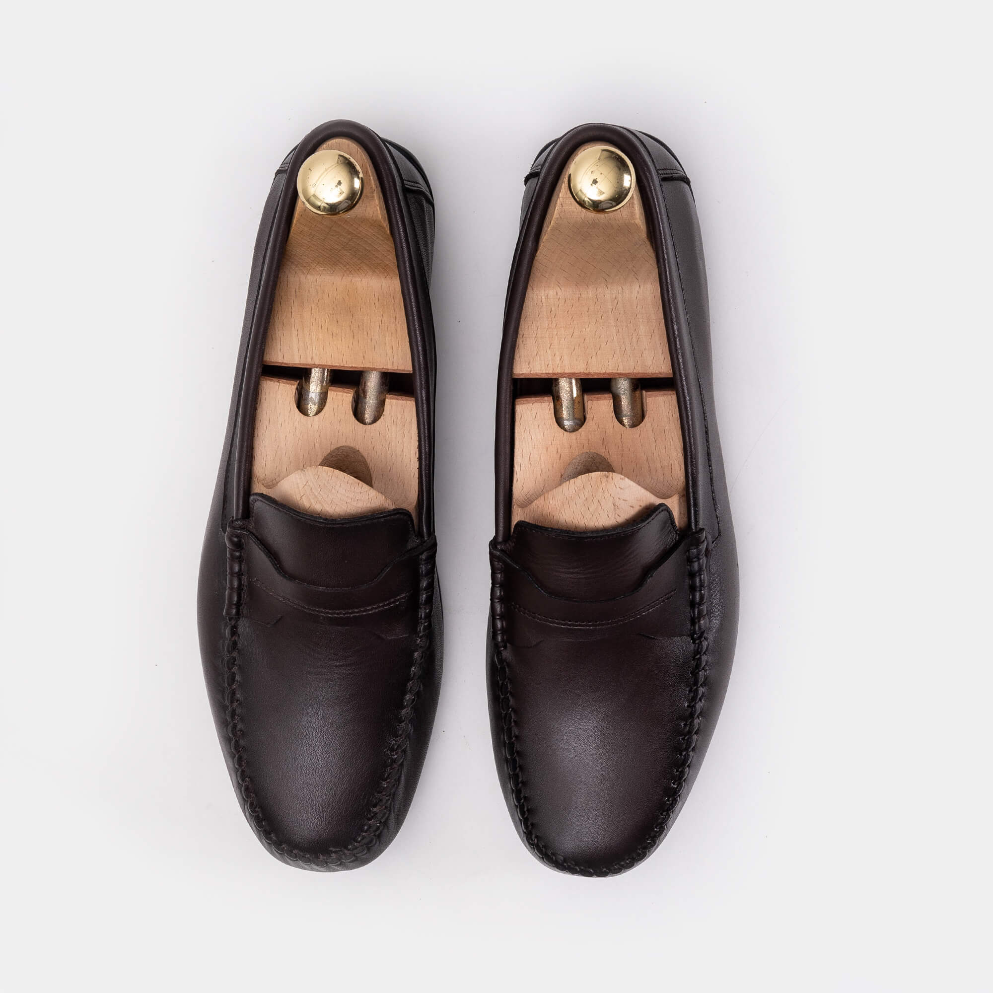 Volzak 5139 Mocassin en cuir Marron