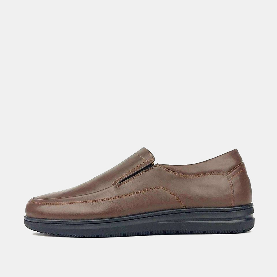 L' Zonxanmen des chaussures en cuir marron Doudou chaussures