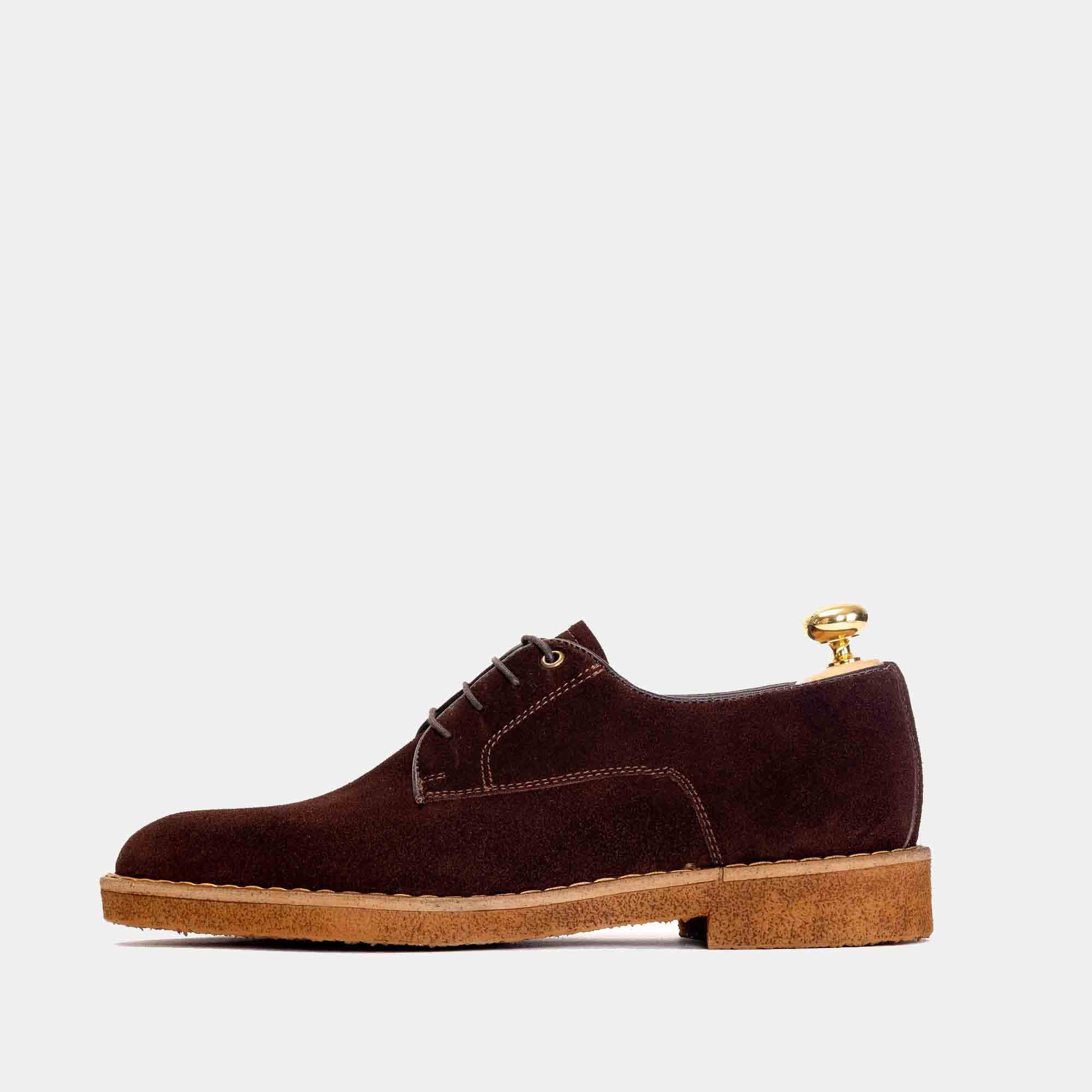 Chaussure daim marron online