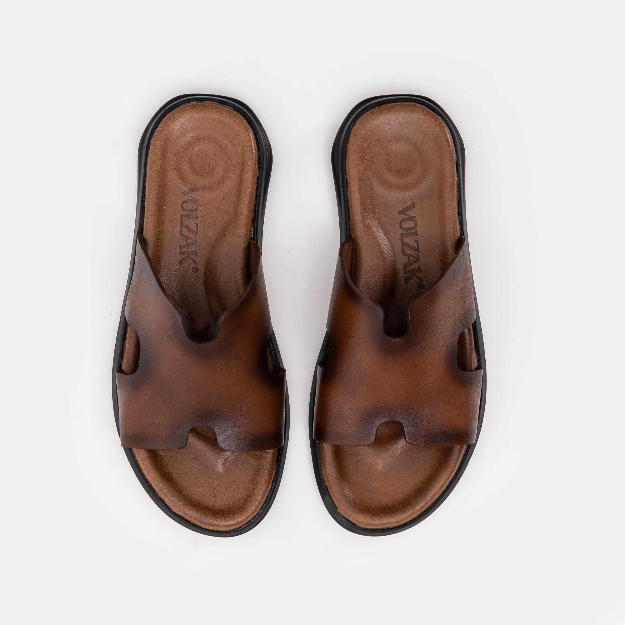 5130 Sandale en cuir Marron Vintage