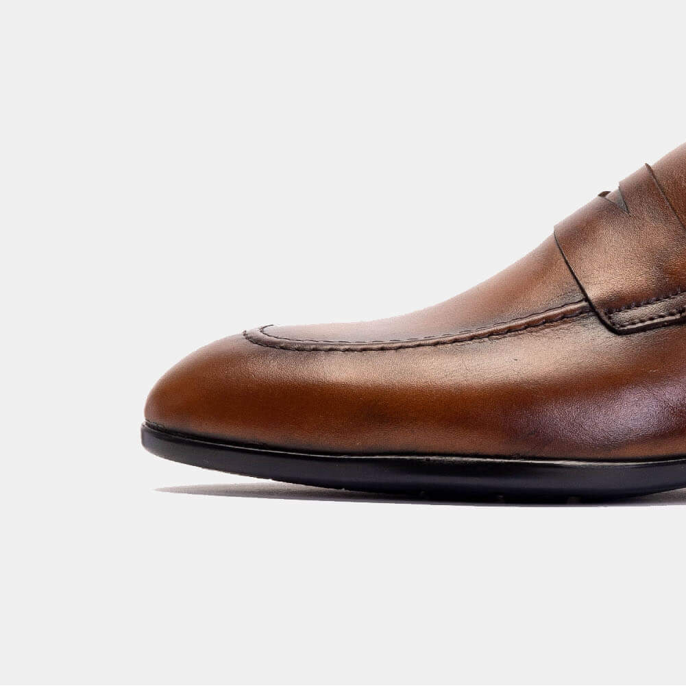 Volzak 5123 Chaussure cuir Marron vintage