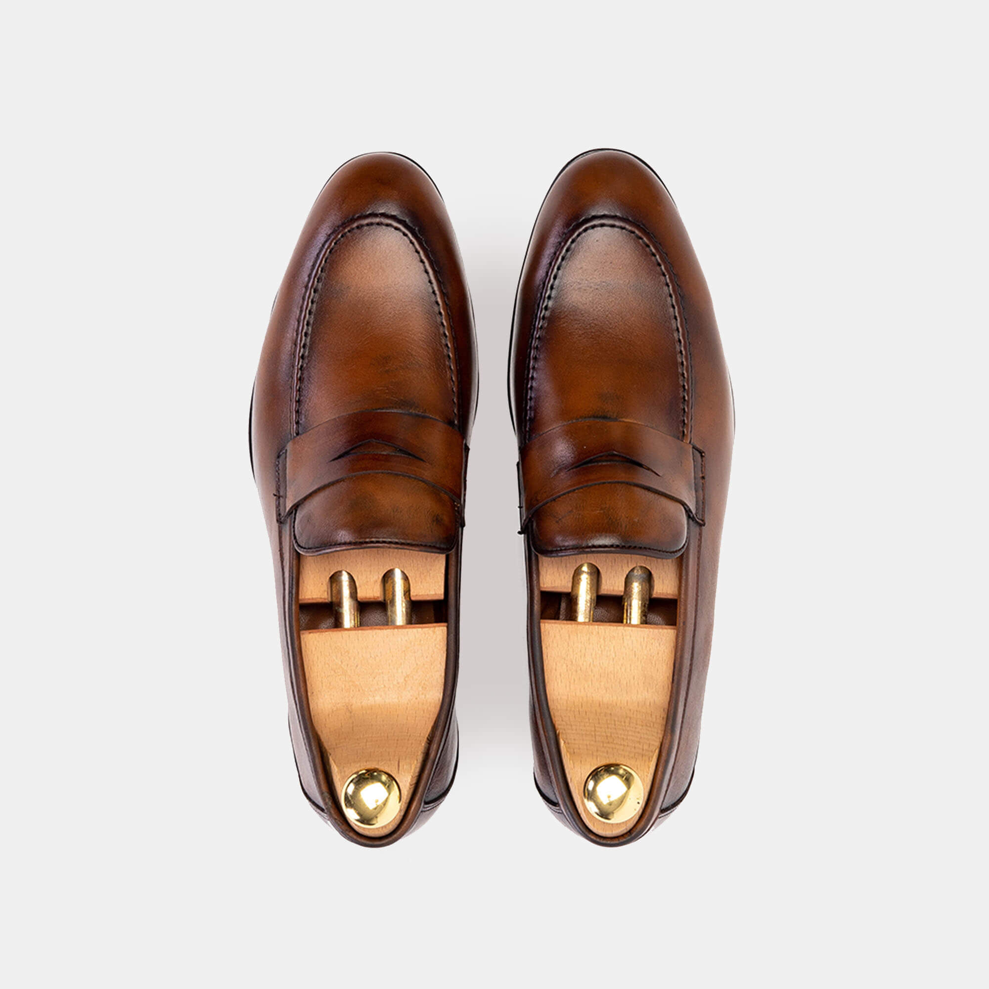 Volzak 5123 Chaussure cuir Marron vintage