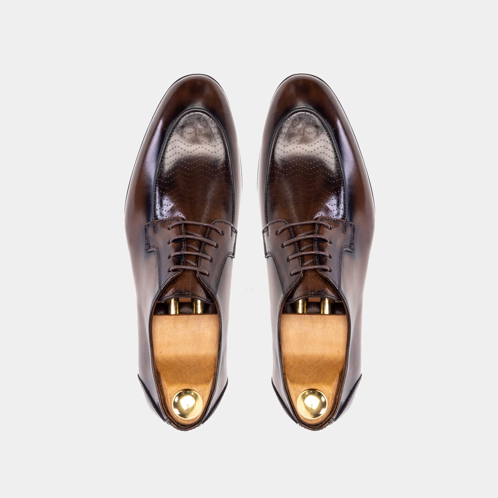 Volzak 5128 Chaussure cuir Démasquable Marron vintage