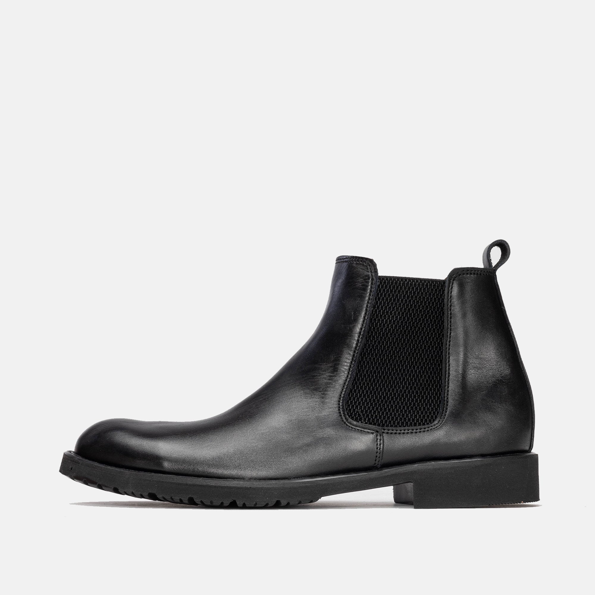 Volzak 5151 Black Leather Ankle Boot