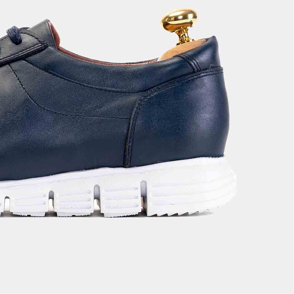 Volzak 6028 Basket en cuir Bleu