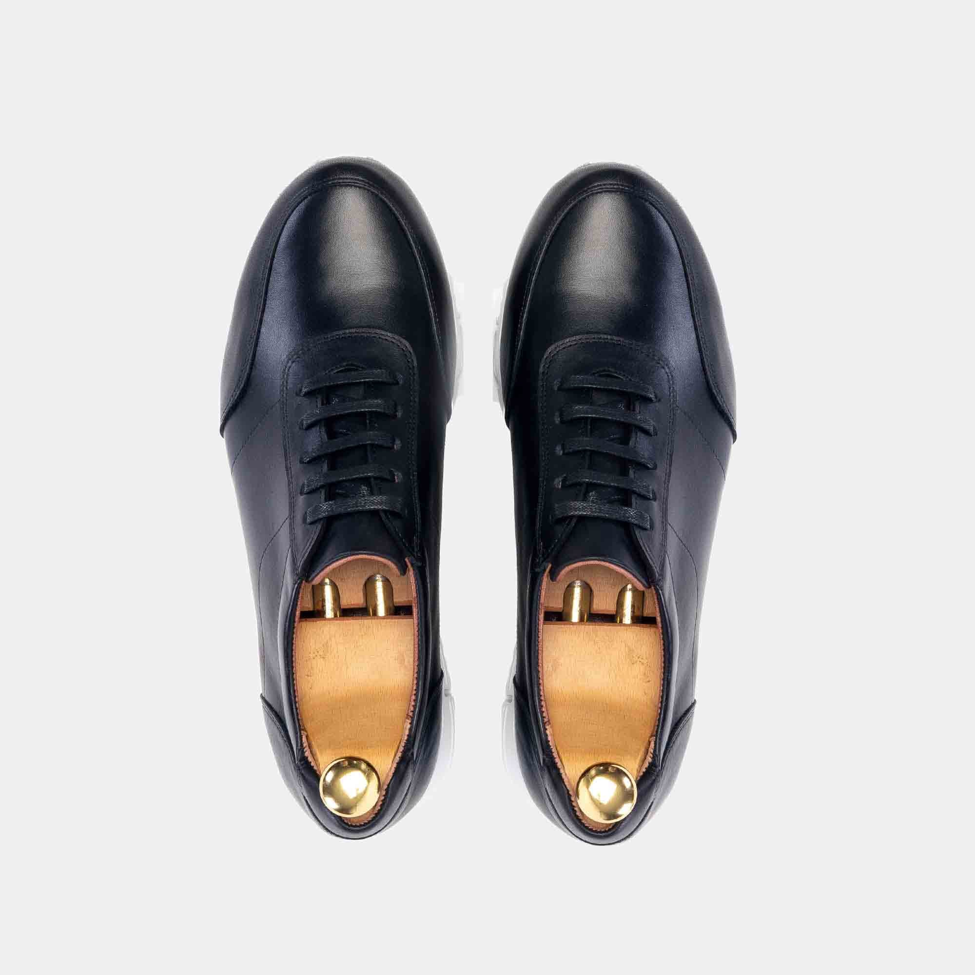 Volzak 6028 Basket en cuir Noir