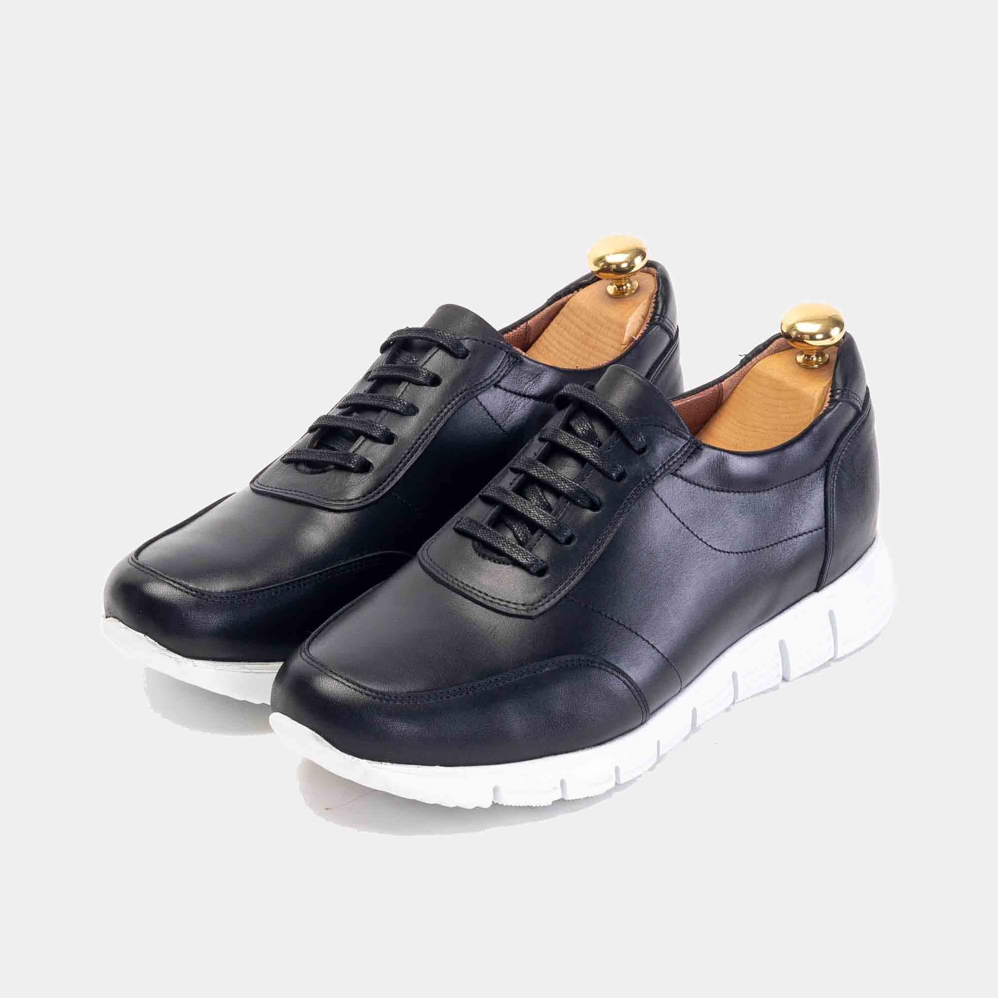 Volzak 6028 Basket en cuir Noir