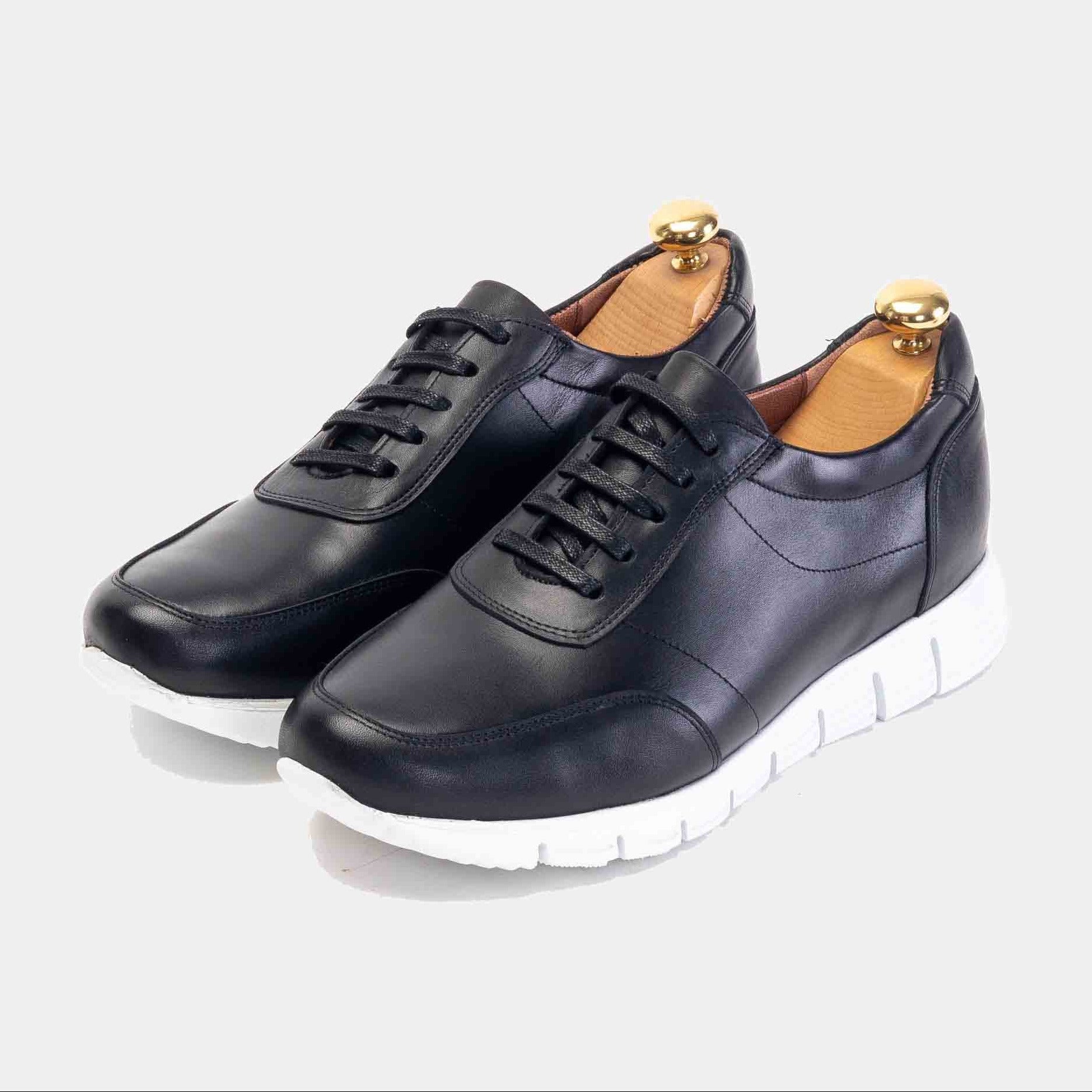 Volzak 6028 Basket en cuir Noir