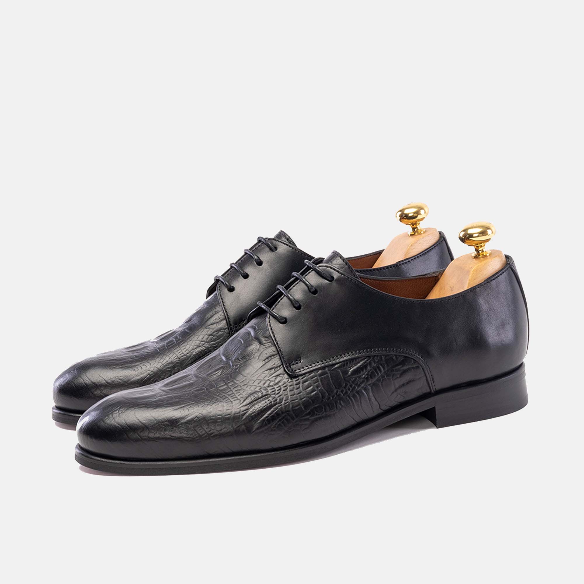 Volzak 6083 Black Leather Shoe