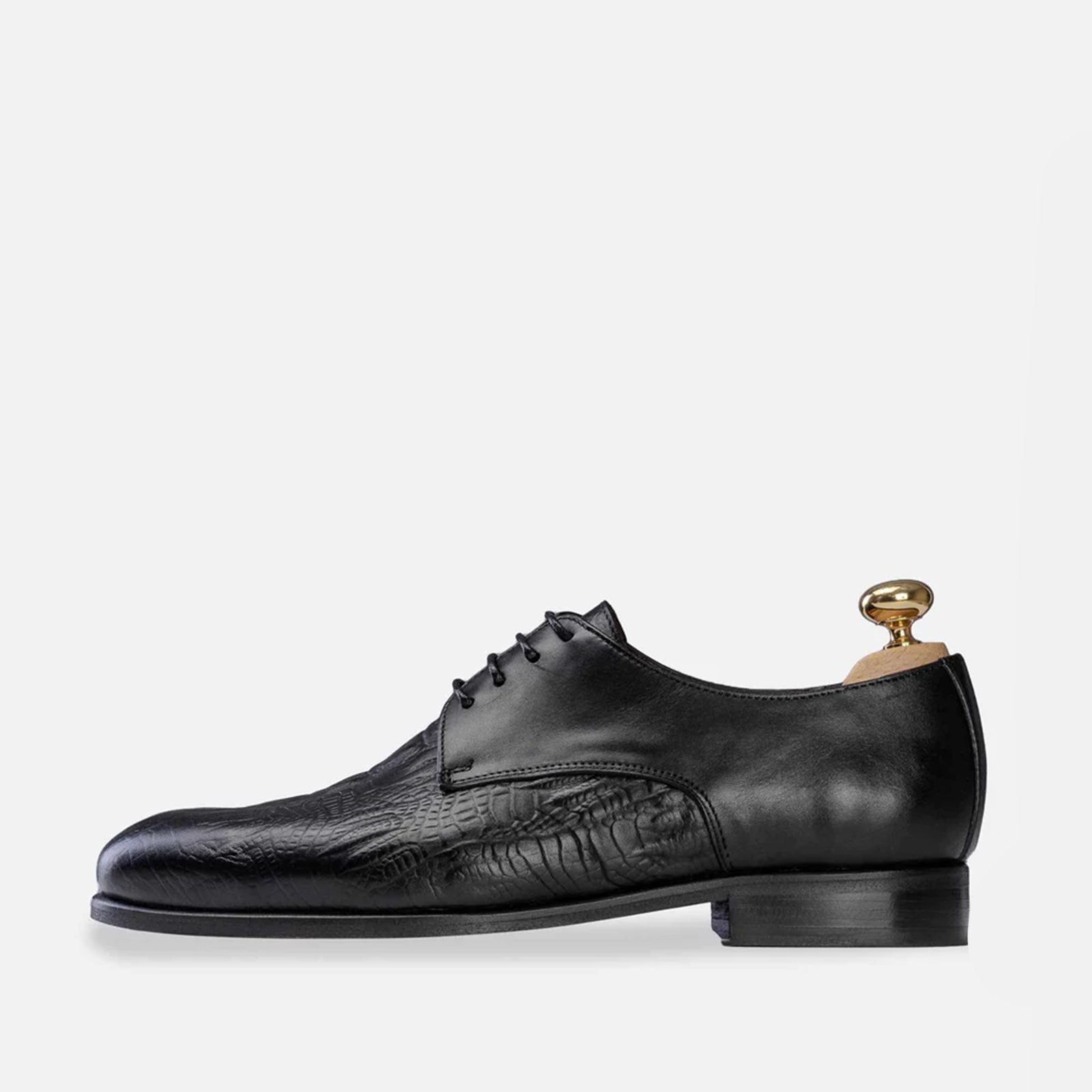 ''6083 Chaussure en cuir Noir