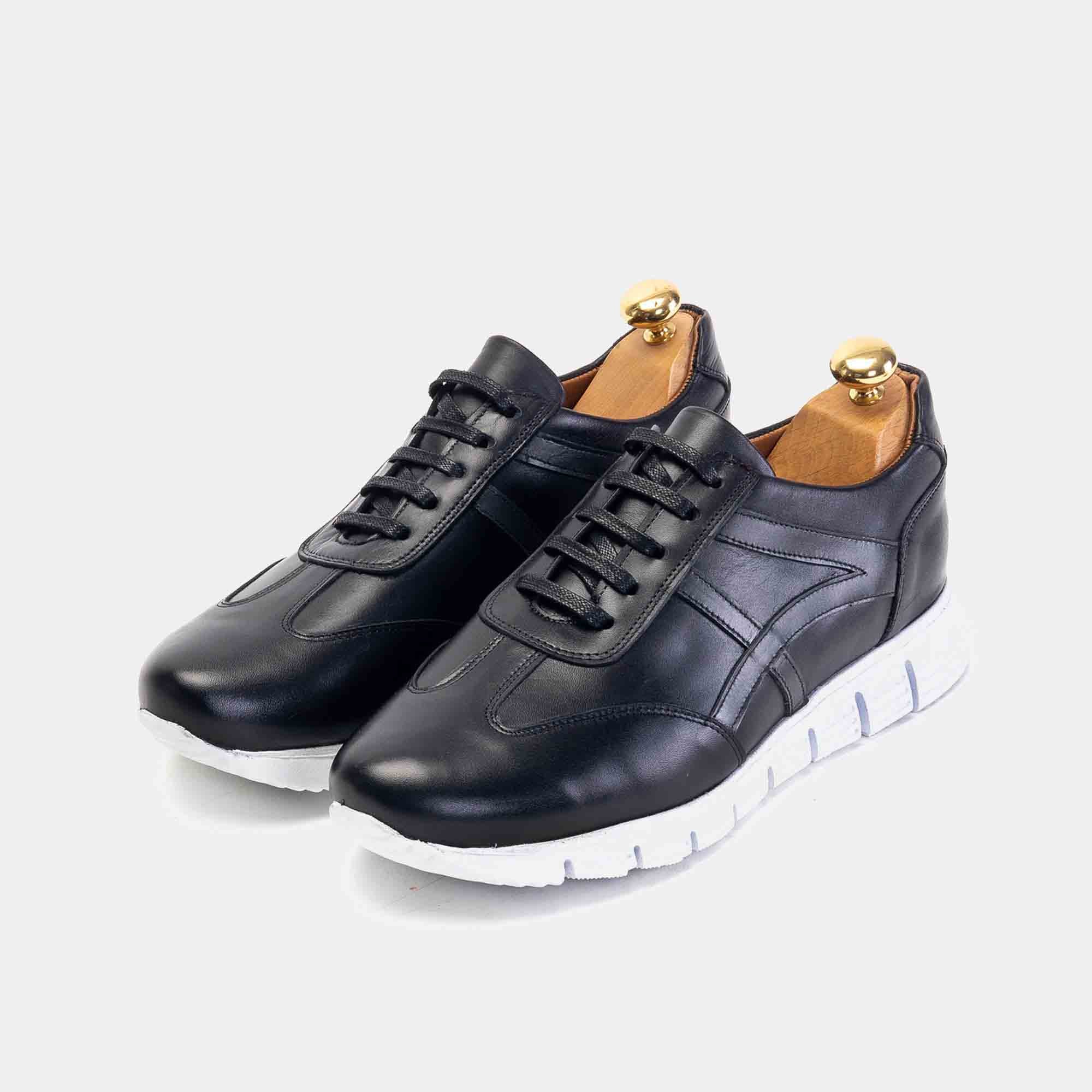 Volzak 6107 Basket en cuir Noir