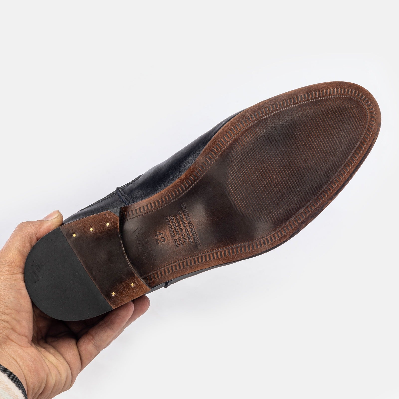 Volzak 1300 s Bottine en cuir marron vintage