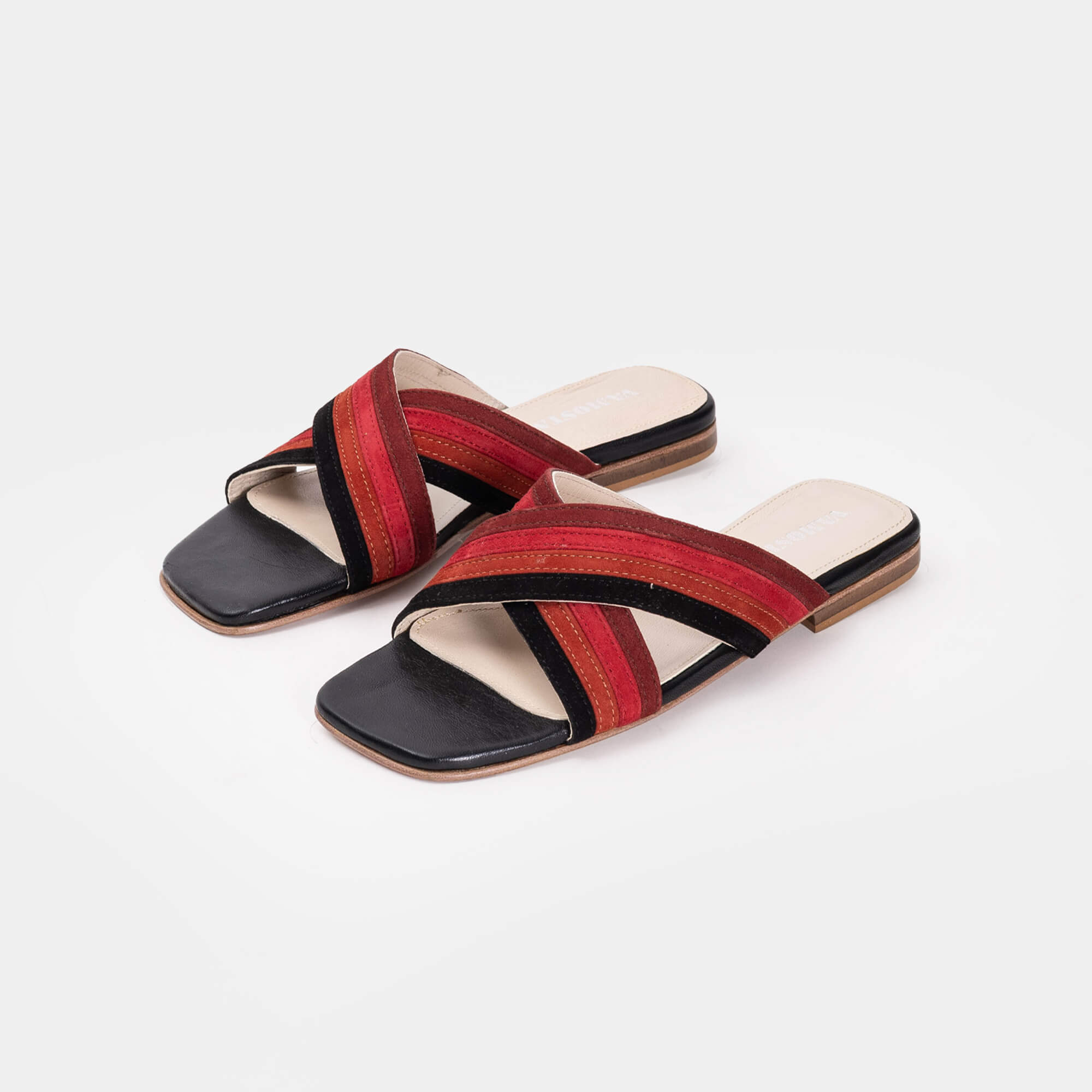 892 Sandale en cuir Rouge