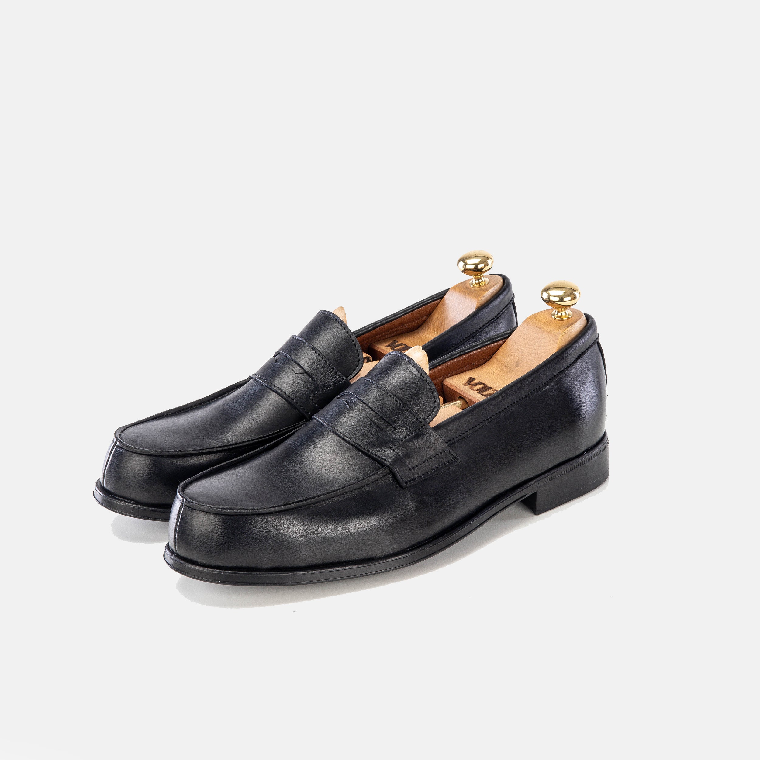 Volzak 5157 Black Leather Moccasin