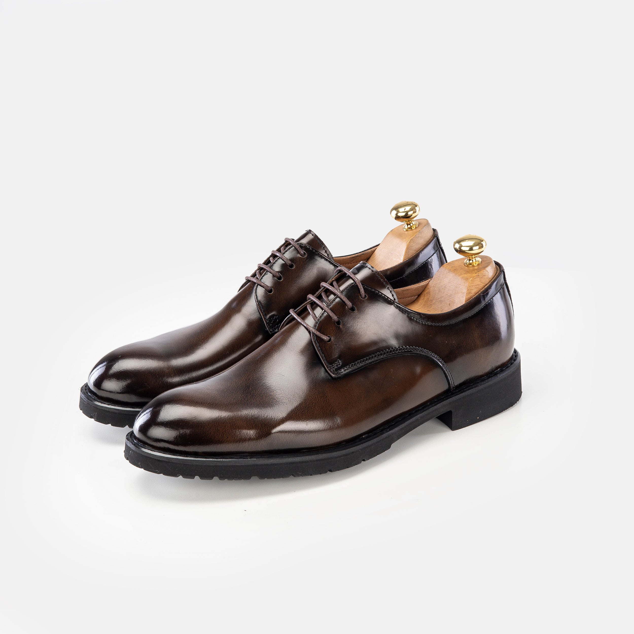 '''5165 chaussure cuir démasquable marron