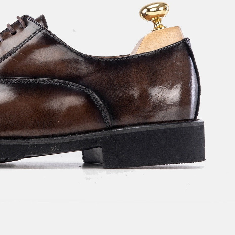 '''5167 chaussure en cuir Démasquable marron