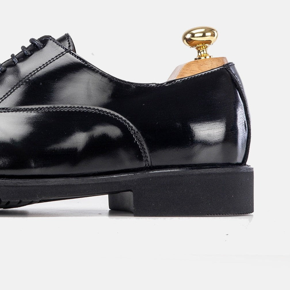 '''5167 chaussure en cuir Démasquable noir