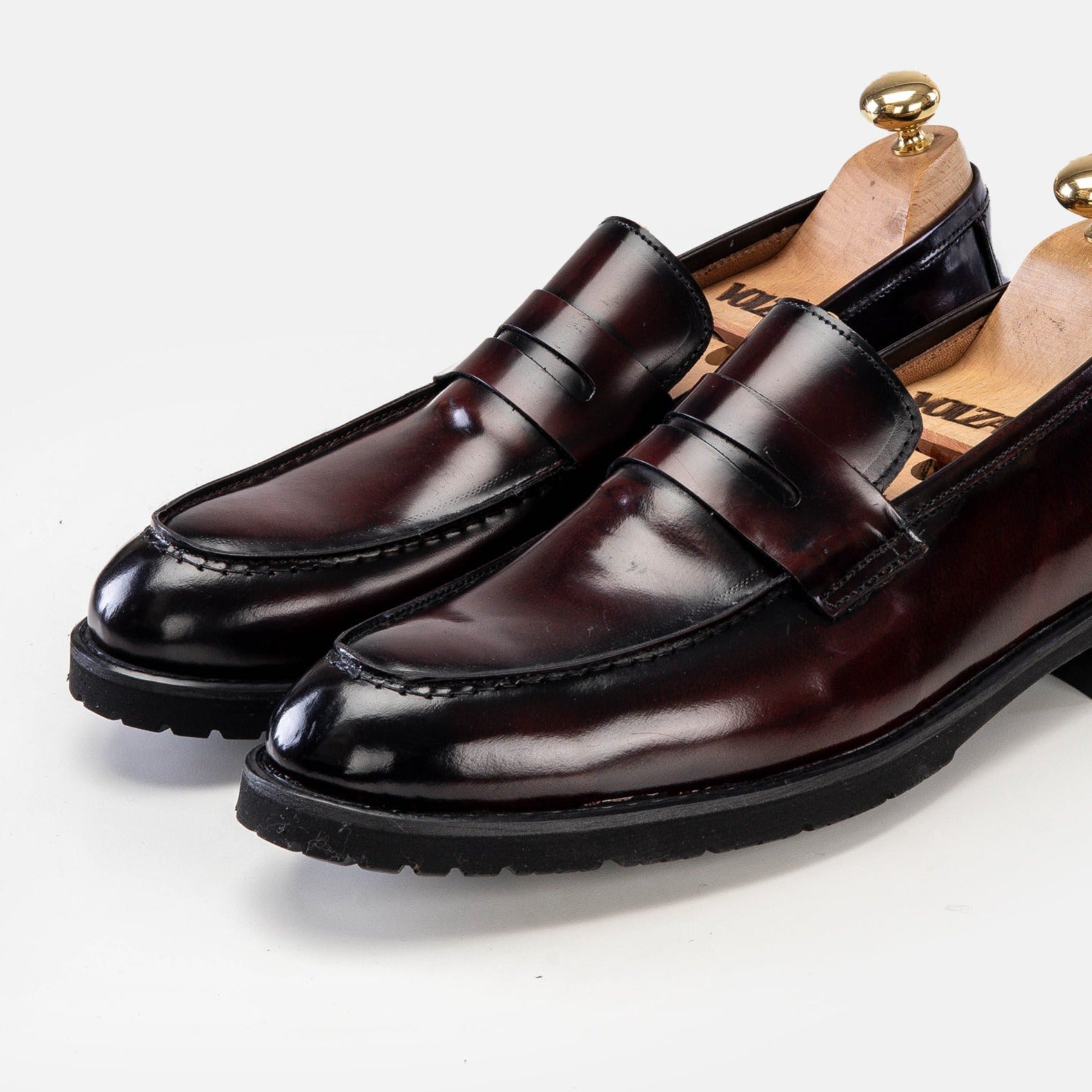 Volzak 5164 chaussure en cuir Démasquable bordeaux