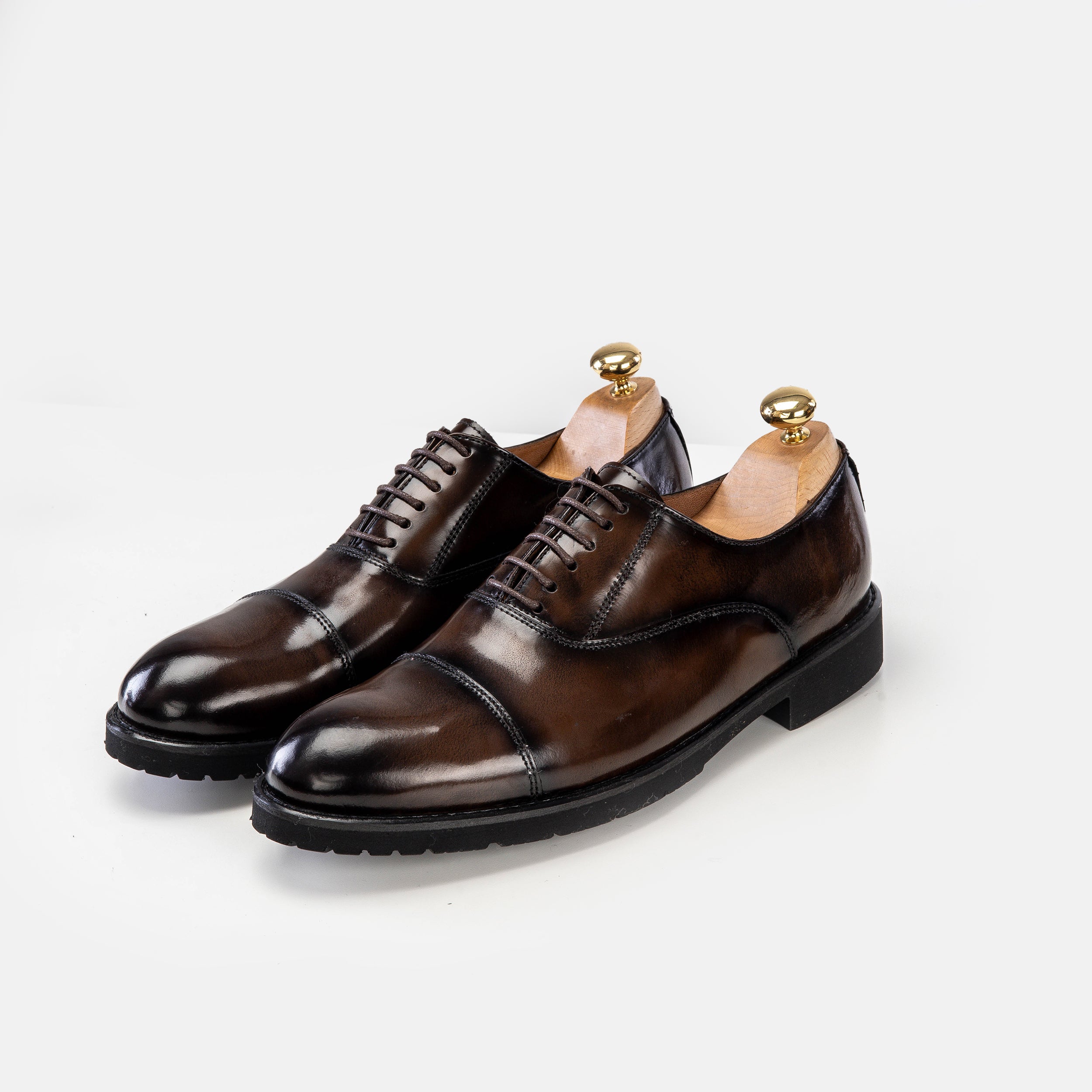 Volzak 5167 chaussure en cuir Démasquable marron