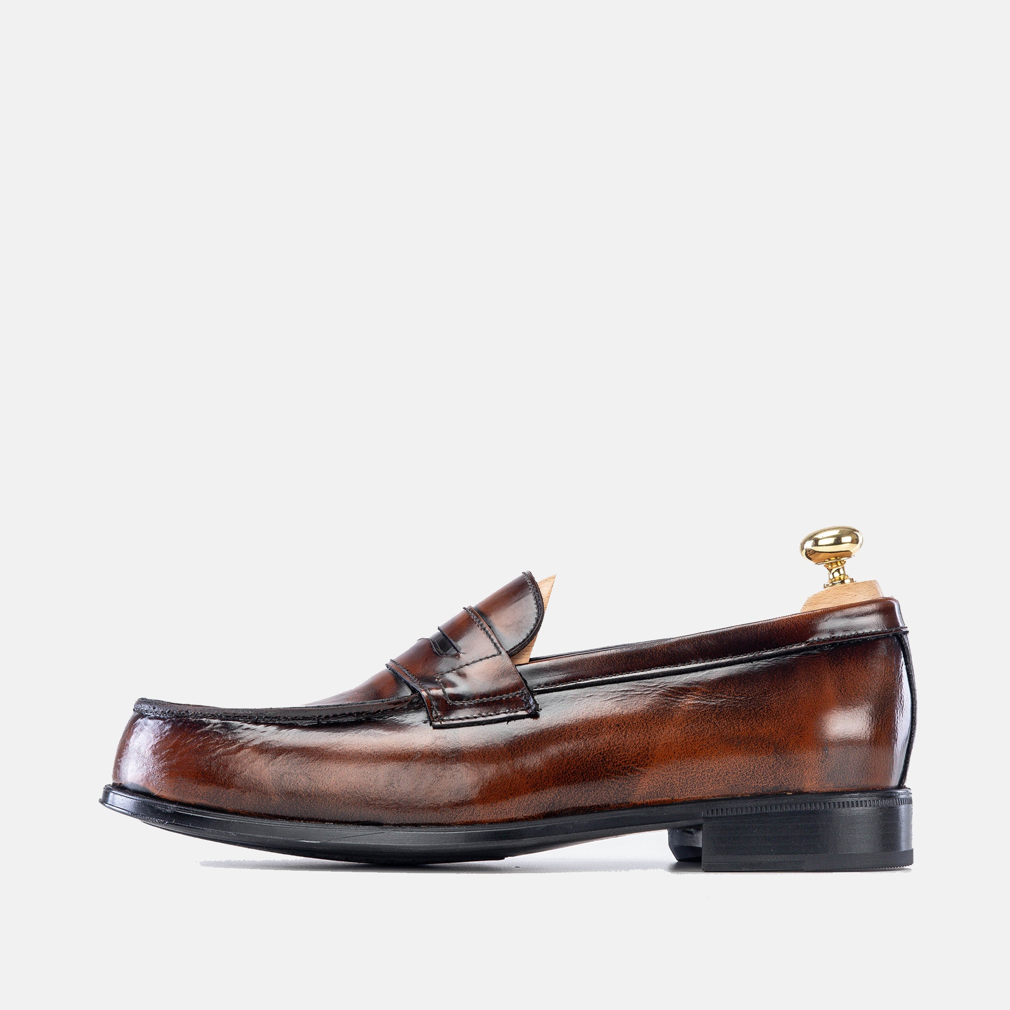 Volzak 5157 vintage brown removable leather loafer