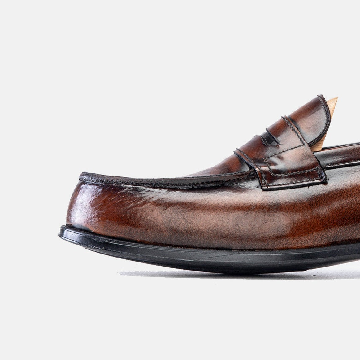 Volzak 5157 vintage brown removable leather loafer