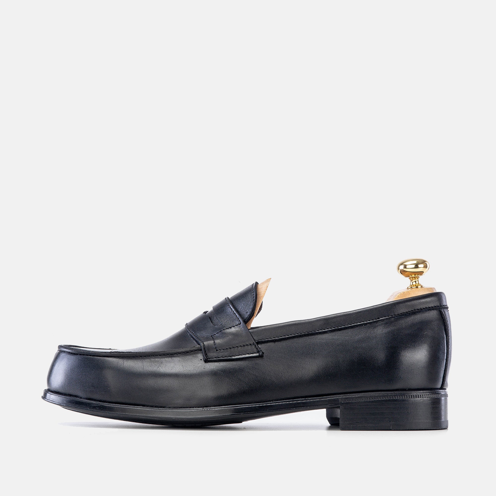 Volzak 5157 Black Leather Moccasin