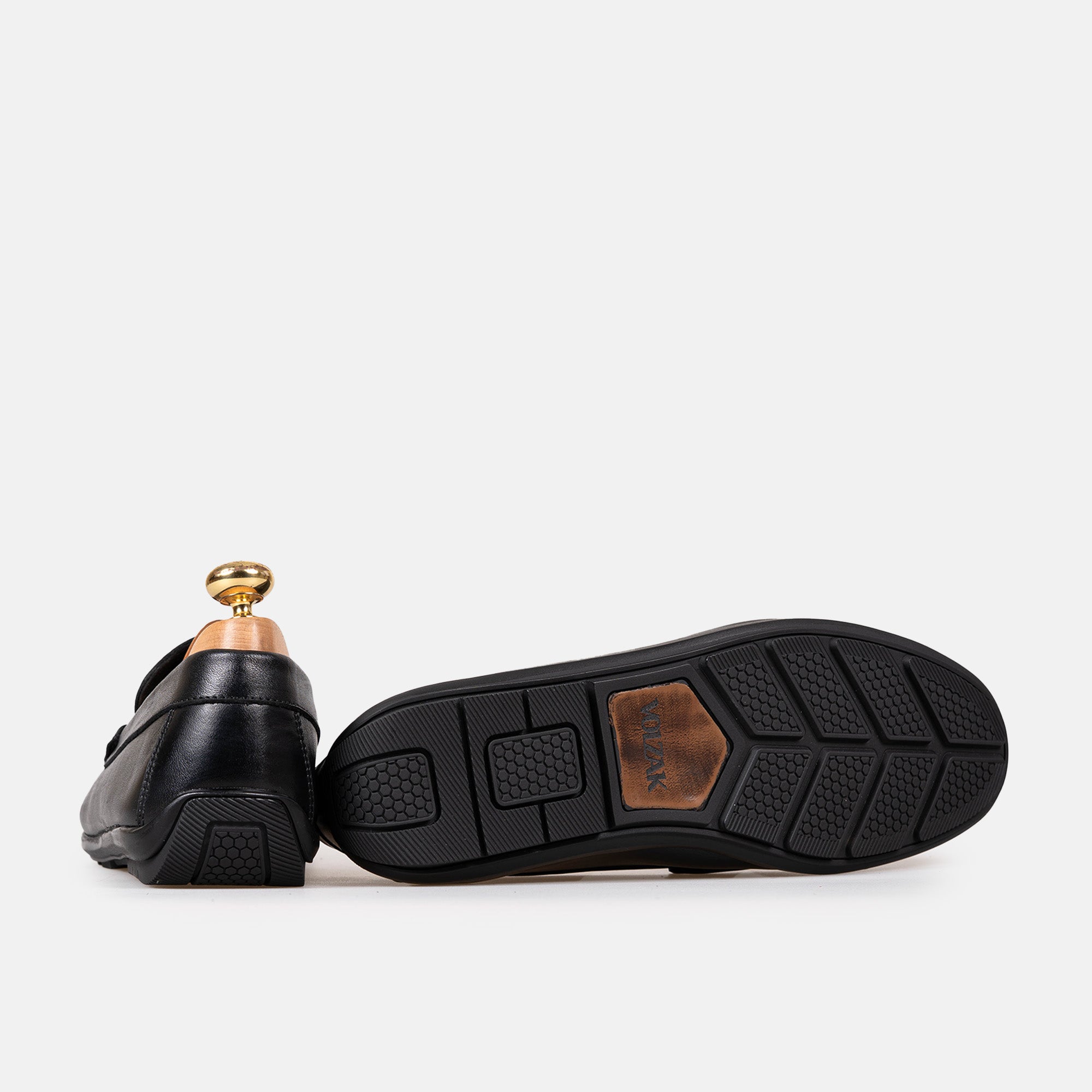 Volzak 5420 Mocassin en cuir Noir