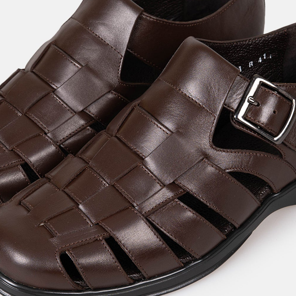 Volzak 5210 S Sandale en cuir Marron