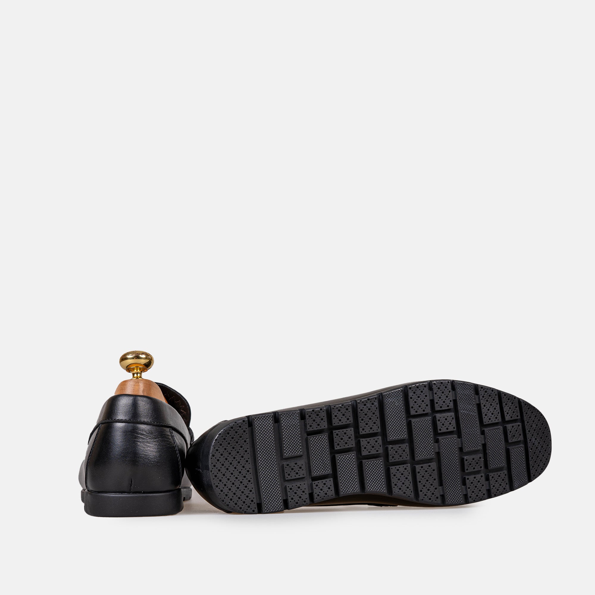 Volzak 0100 Mocassin en cuir Noir