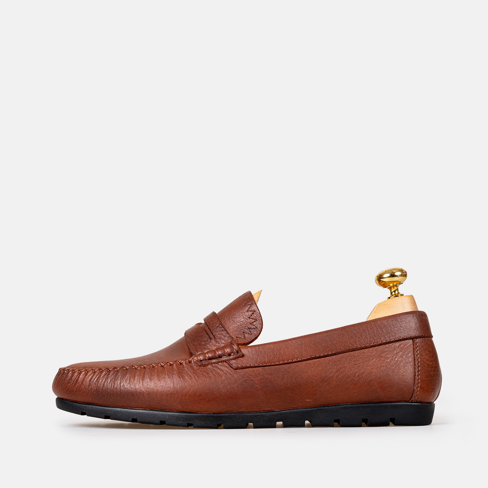 Volzak 0100 Mocassin en cuir Camel