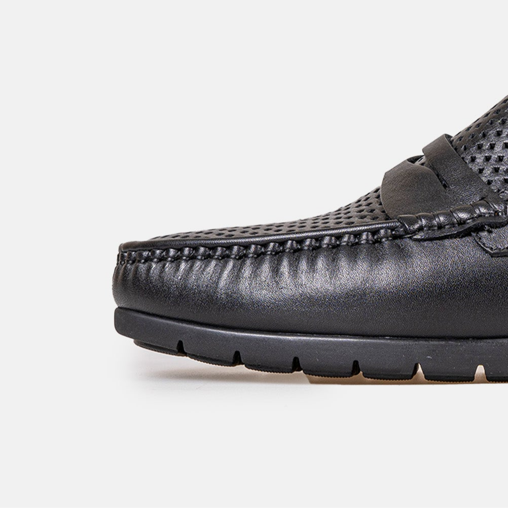 Volzak 050 Mocassin en cuir Noir