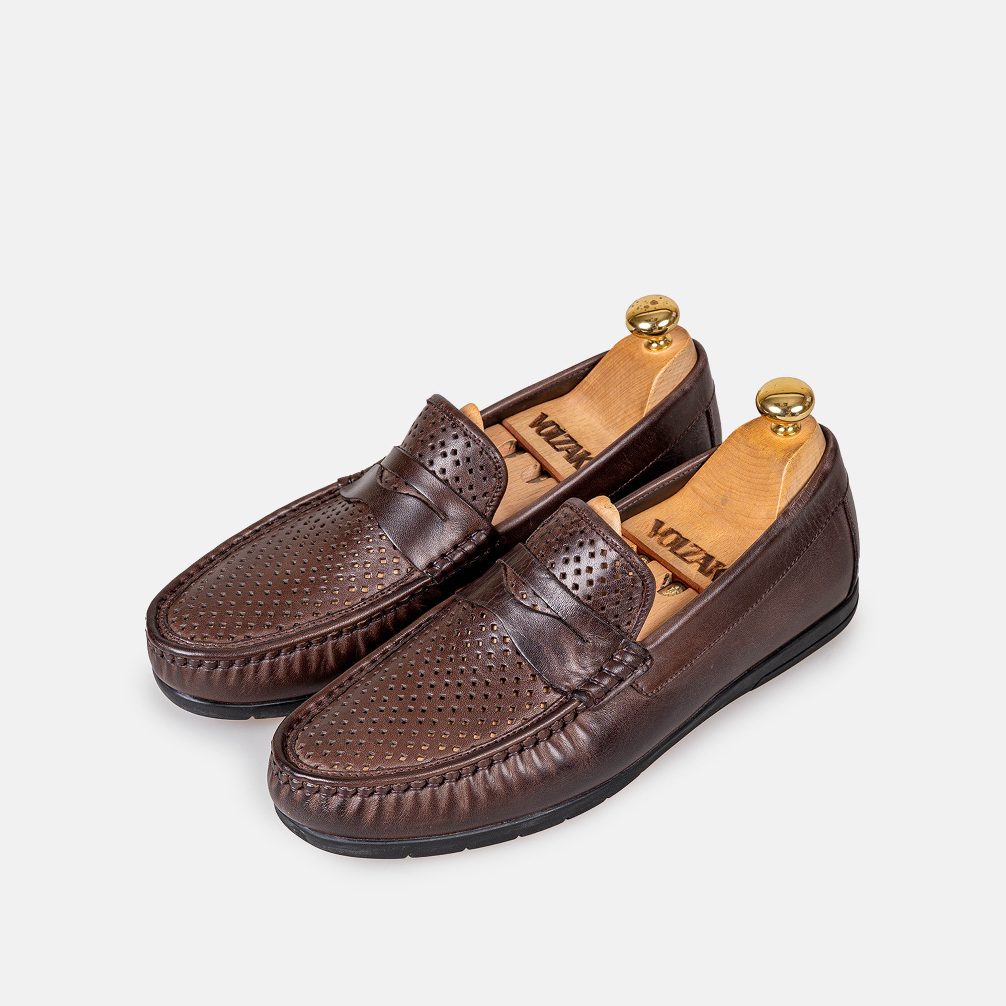 Volzak 050 Mocassin en cuir Marron