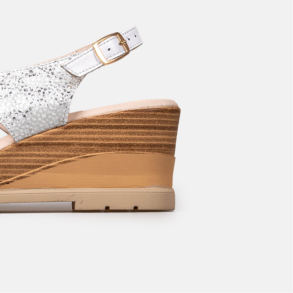 Volzak 5014 Sandale en cuir Blanc