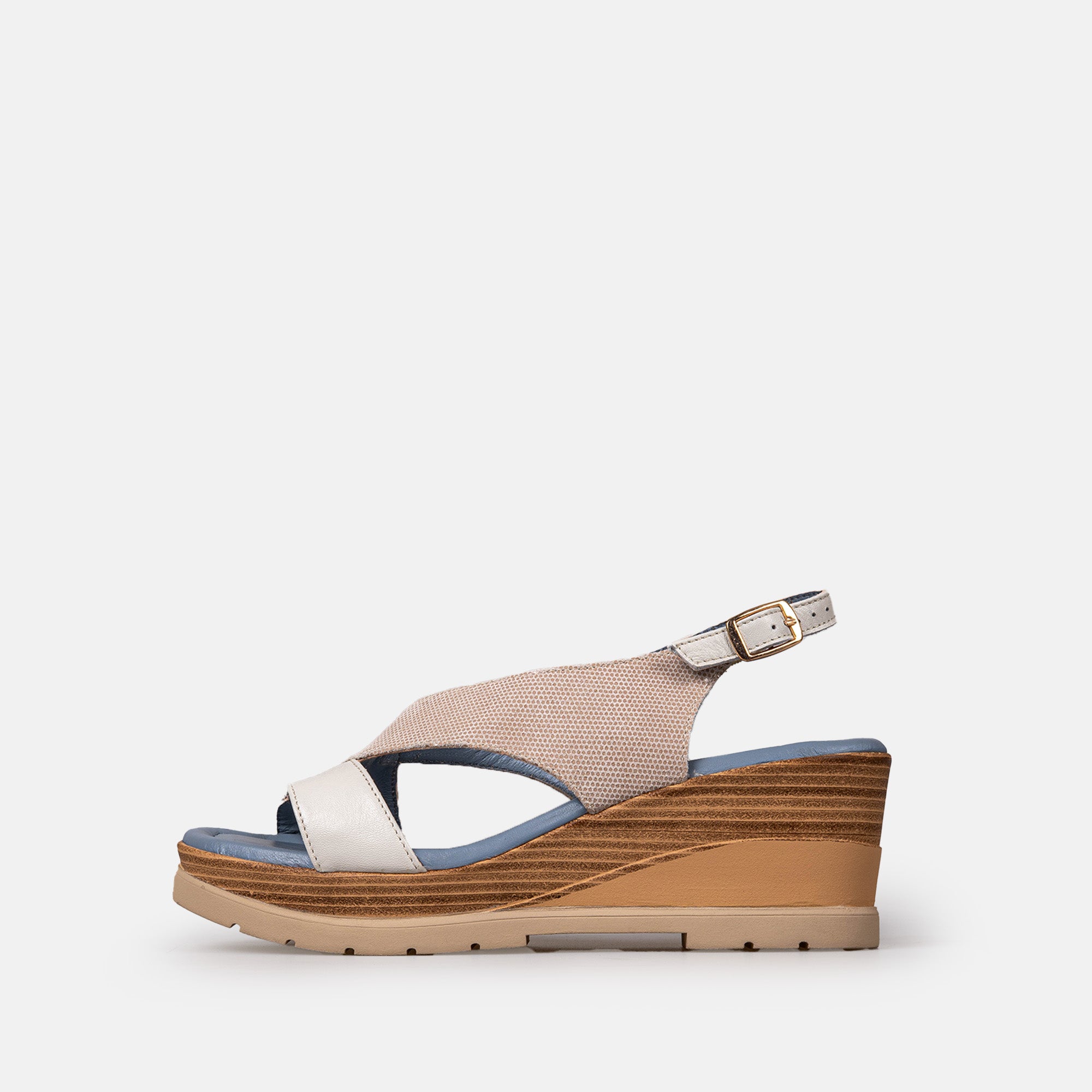 Volzak 5014 Sandale en cuir Beige