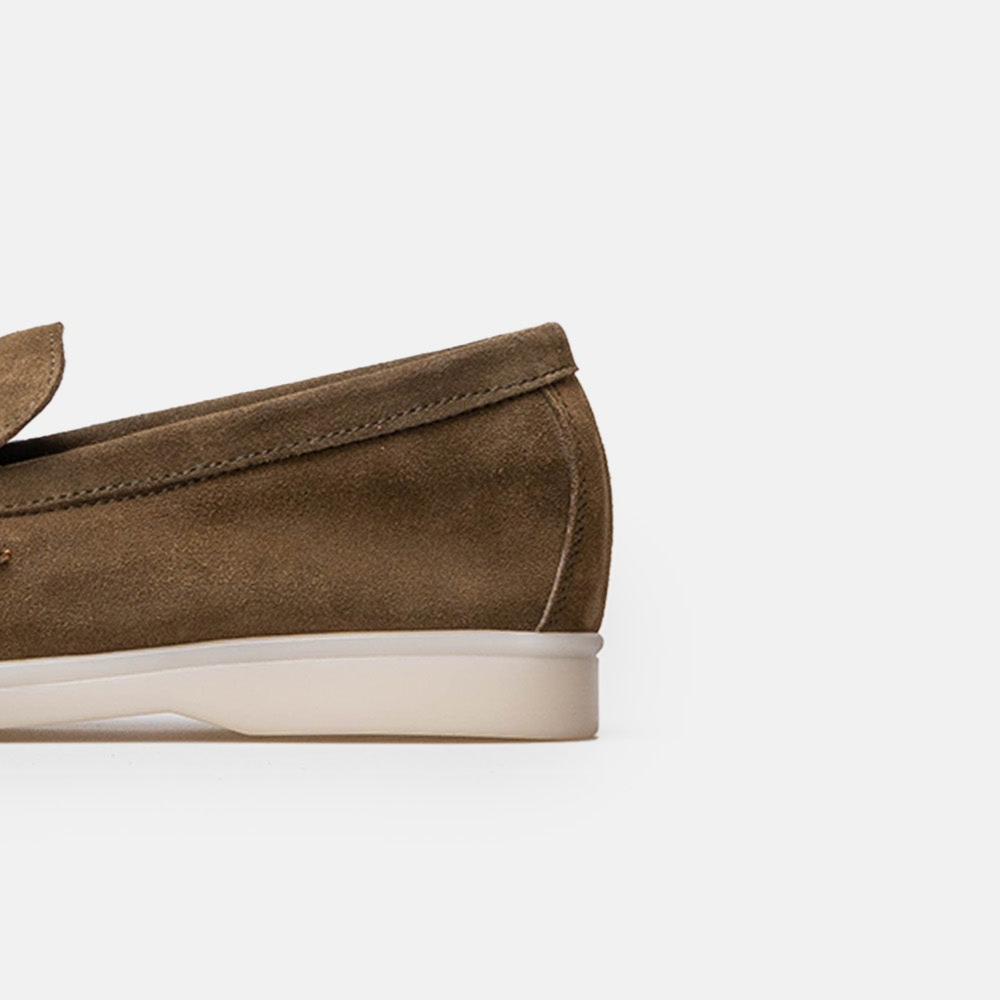 Volzak 32 mocassin en daim Vert