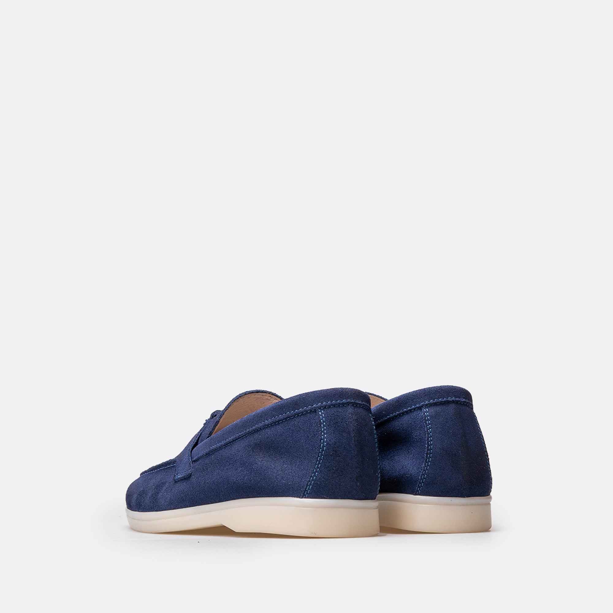 Volzak 32 mocassin en daim Bleu Marine