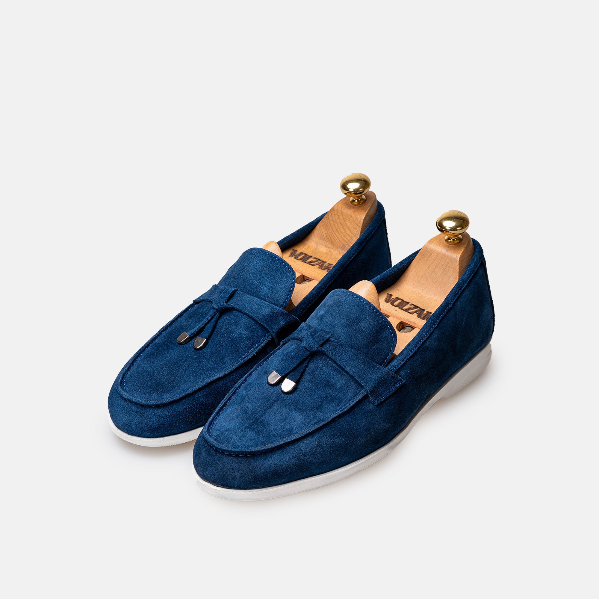 Volzak 3062 Mocassin en daim Bleu