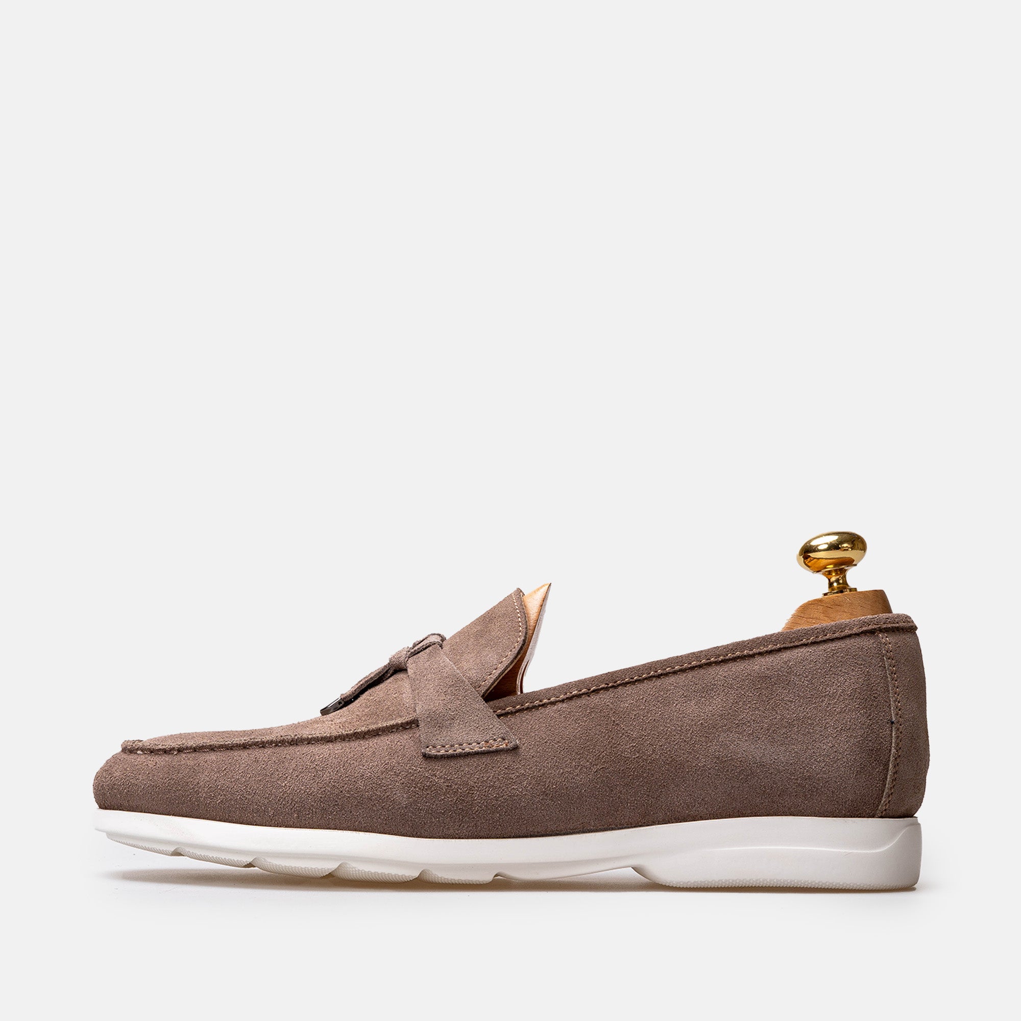 Volzak 3062 Mocassin en daim Taupe